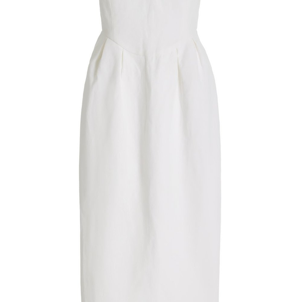 mara hoffman isla strapless midi dress size 2 - Picture 4 of 6